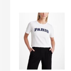 White Paris Graphic Tee